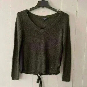 American Eagle Black Sheer Sweater Women’s Size M